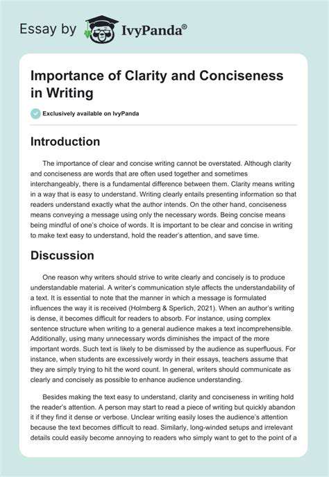TheImportanceofClarityandConciseness